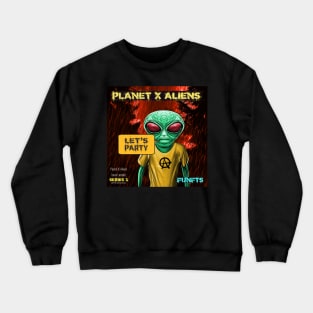 Retro 80's Alien Sci Fi Comic Book Style Crewneck Sweatshirt